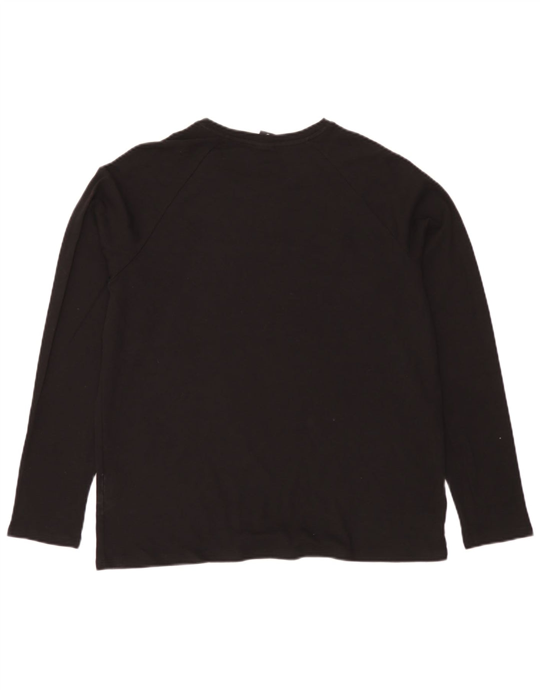 Hugo Boss Top grafico da uomo a maniche lunghe grande in cotone nero
