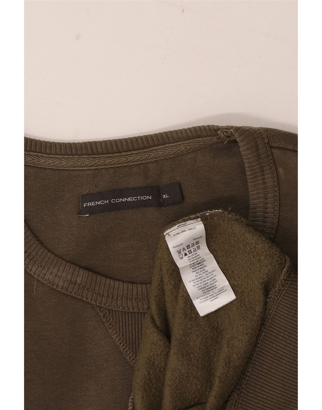 FRENCH CONNECTION Felpa da uomo Maglione XL Cotone kaki