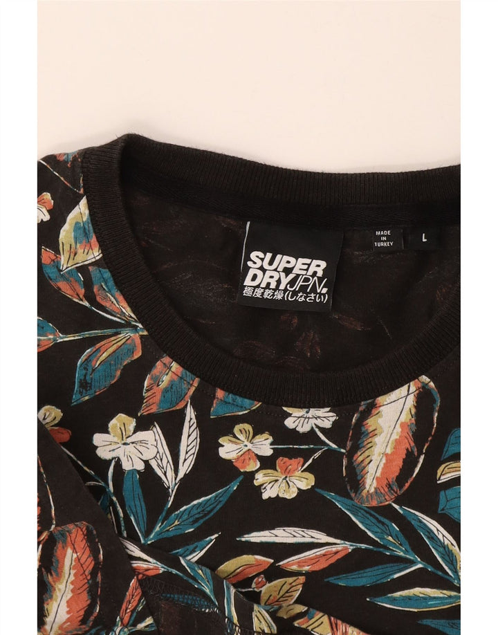 T-shirt grafica da uomo Superdry Top grande floreale multicolore