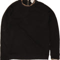 J. CREW Womens Sweatshirt Jumper UK 12 Medium Black Cotton Vintage J. Crew and Second-Hand J. Crew from Messina Hembry 