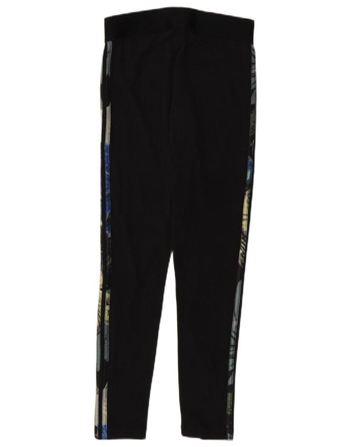 Leggings grafici da donna ADIDAS UK 8/10 Small Black Floral