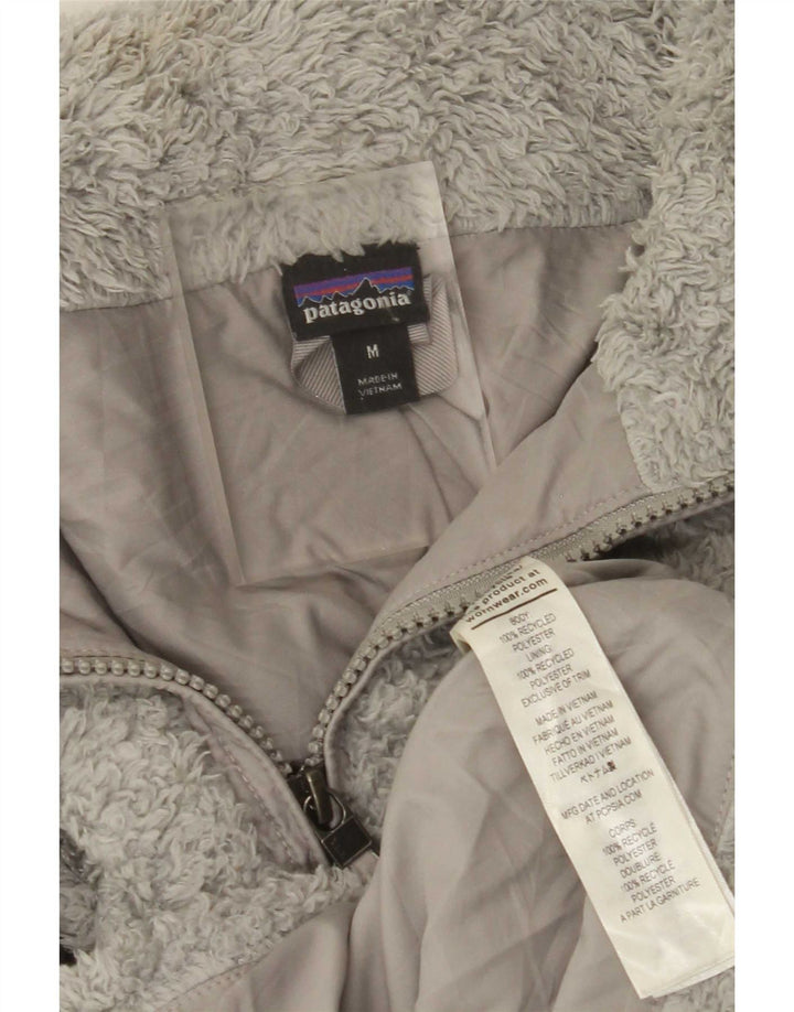 Giacca in pile da donna Patagonia UK 14 Poliestere grigio medio