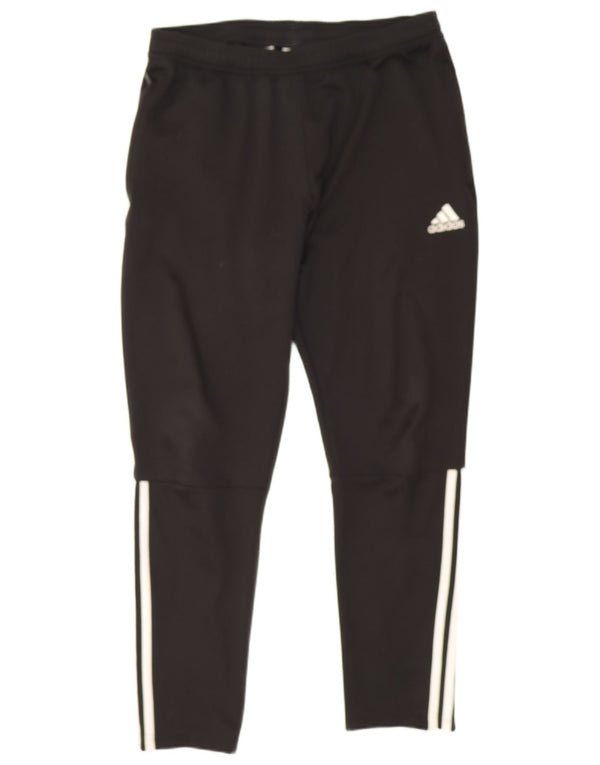 Pantaloni da tuta da uomo Adidas Large neri in poliestere