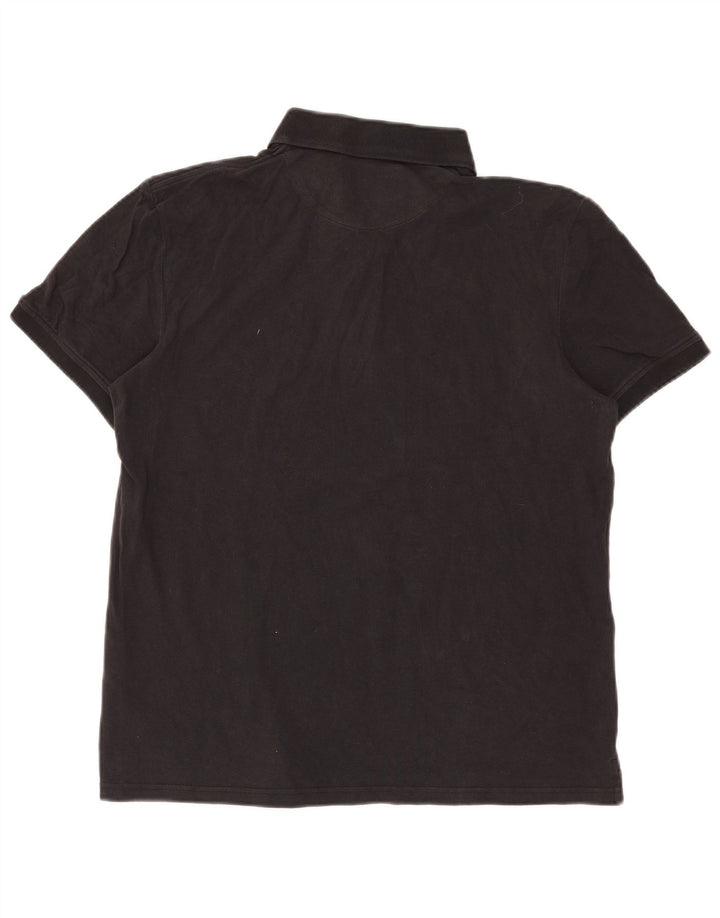 Polo da uomo Lyle & Scott grande in cotone nero
