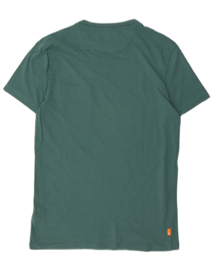 T-shirt da uomo slim fit Timberland Top in cotone verde medio