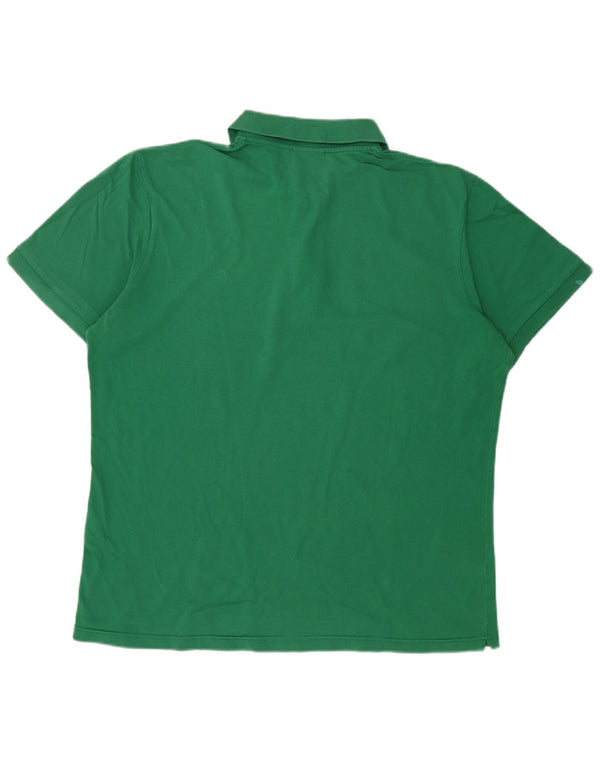 CONTE OF FLORENCE Mens Polo Shirt 2XL Green Cotton