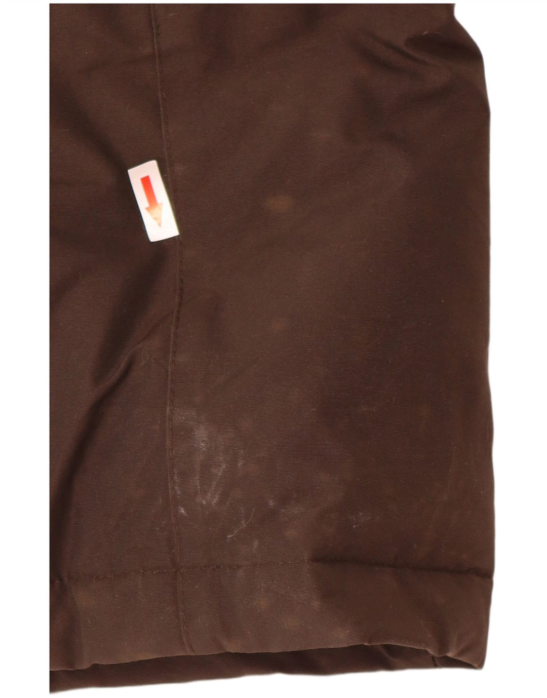 Cappotto imbottito con cappuccio da donna Woolrich UK 16 grande cotone marrone