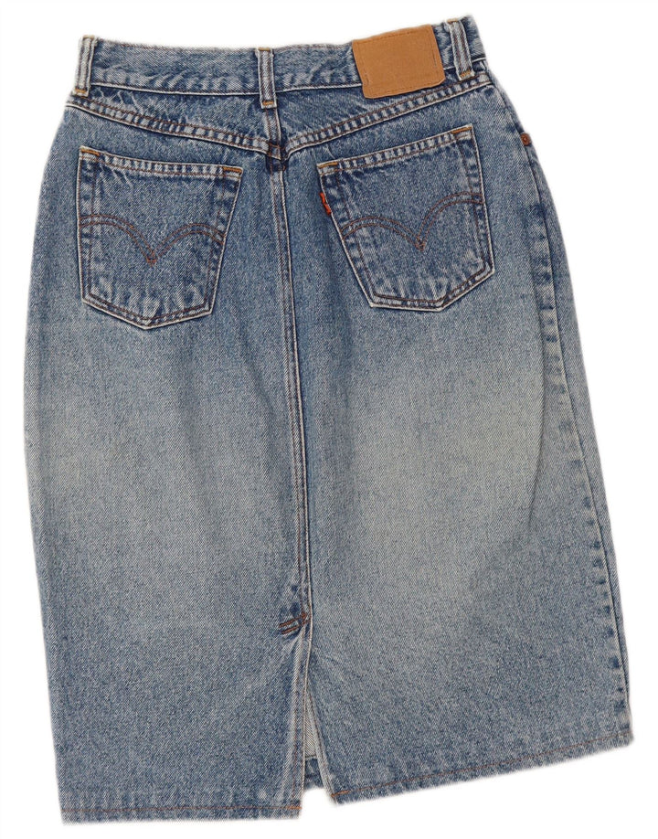 Gonna di jeans da donna LEVI'S W26 piccola in cotone blu