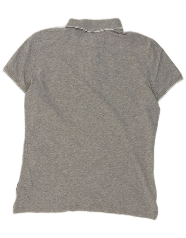 Polo Armani Jeans Uomo Extra Slim Fit Cotone Grigio Medio