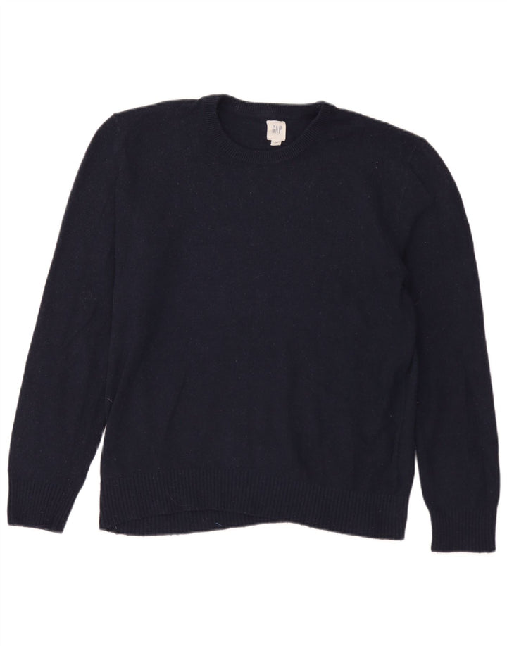 Gap Uomo Maglione Girocollo Maglione Grande Lana Merino Blu Navy