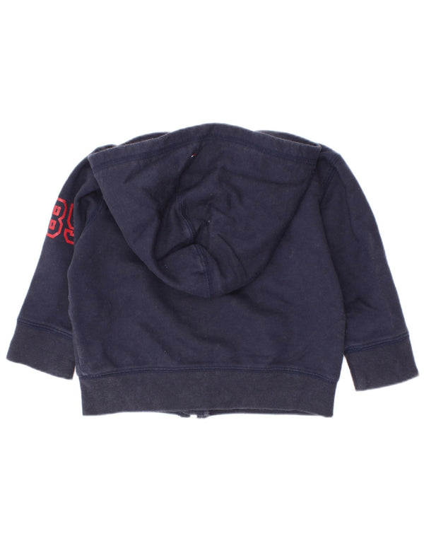 Maglione con cappuccio e zip grafica per neonato Tommy Hilfiger 9-12 mesi blu navy