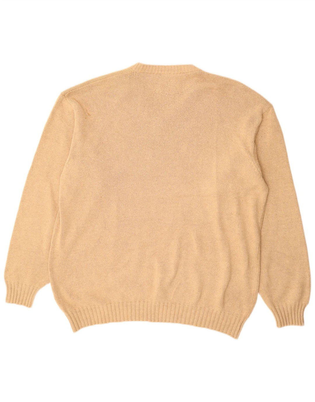 Maglione da uomo con scollo a V Avirex 2XL cotone beige