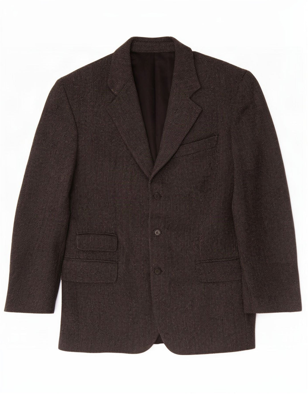 Giacca blazer vintage da uomo a 3 bottoni UK 38 Grigio medio