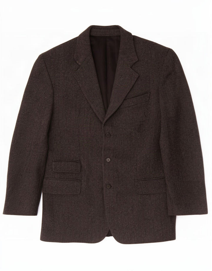 Giacca blazer vintage da uomo a 3 bottoni UK 38 Grigio medio