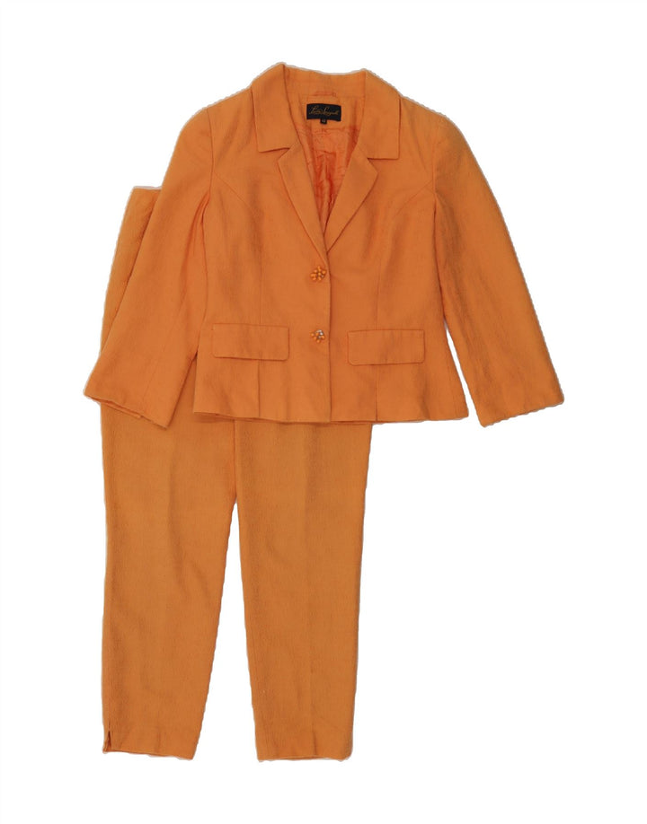 LUISA SPAGNOLI Womens 2 Button 2 Piece Suit IT 42 Medium W30 L26 Orange Vintage Luisa Spagnoli and Second-Hand Luisa Spagnoli from Messina Hembry 