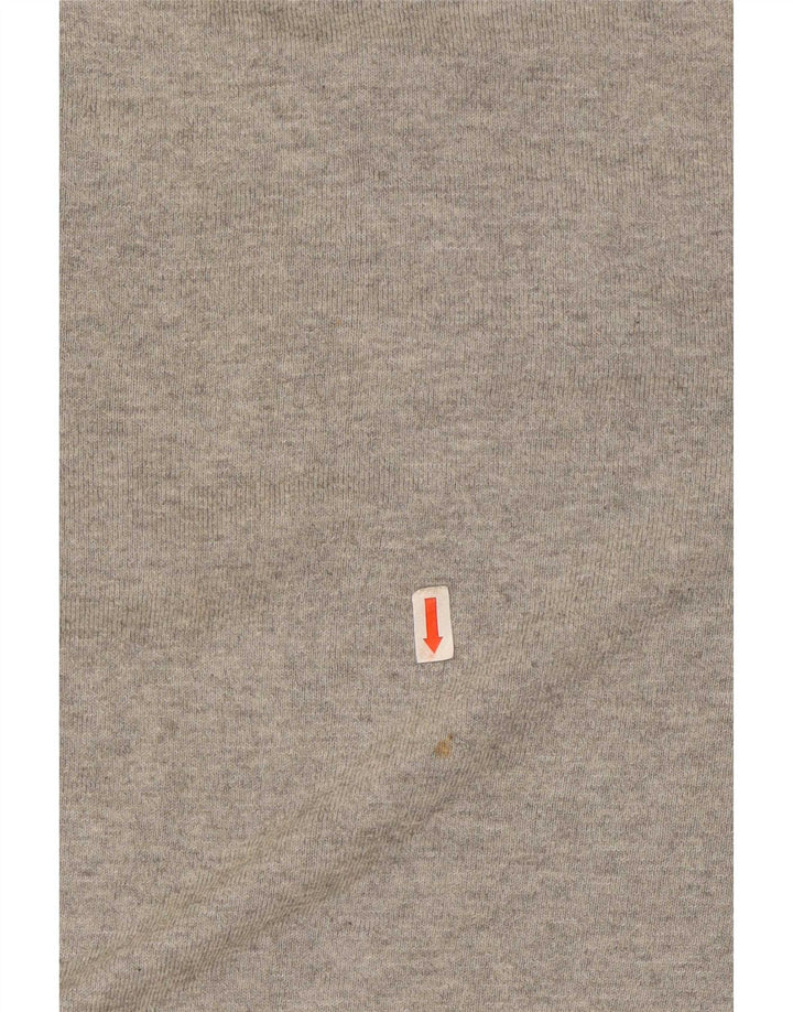 Maglione maglione girocollo da uomo Zara in seta grigio medio