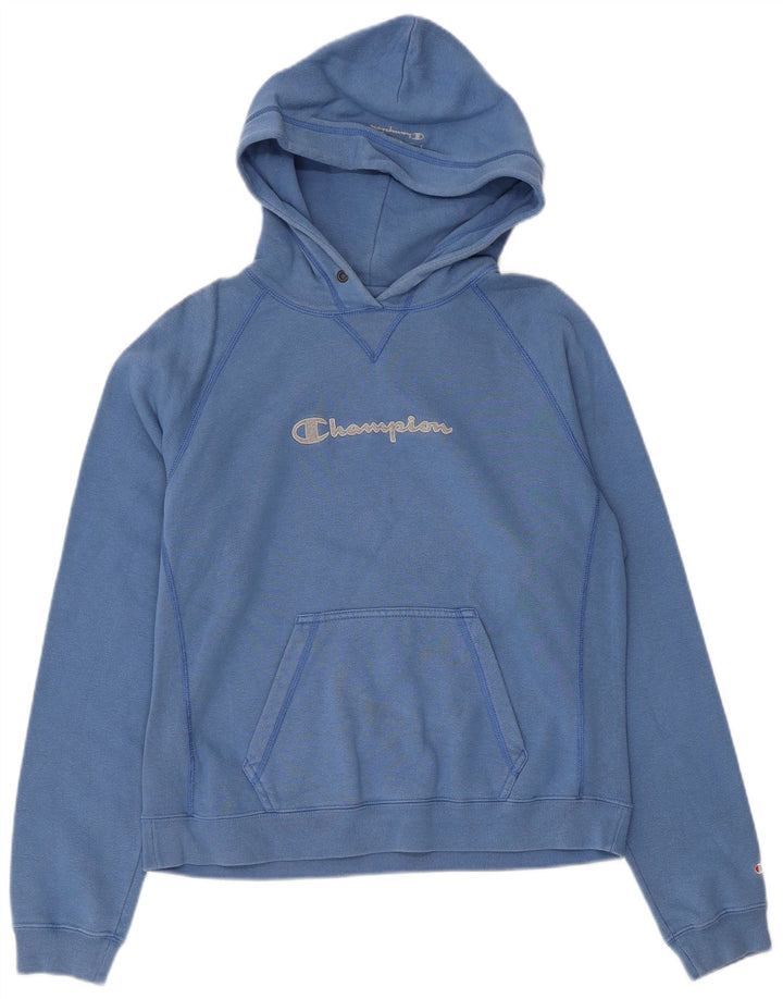 Maglione con cappuccio grafico da donna CHAMPION UK 14 Blu medio