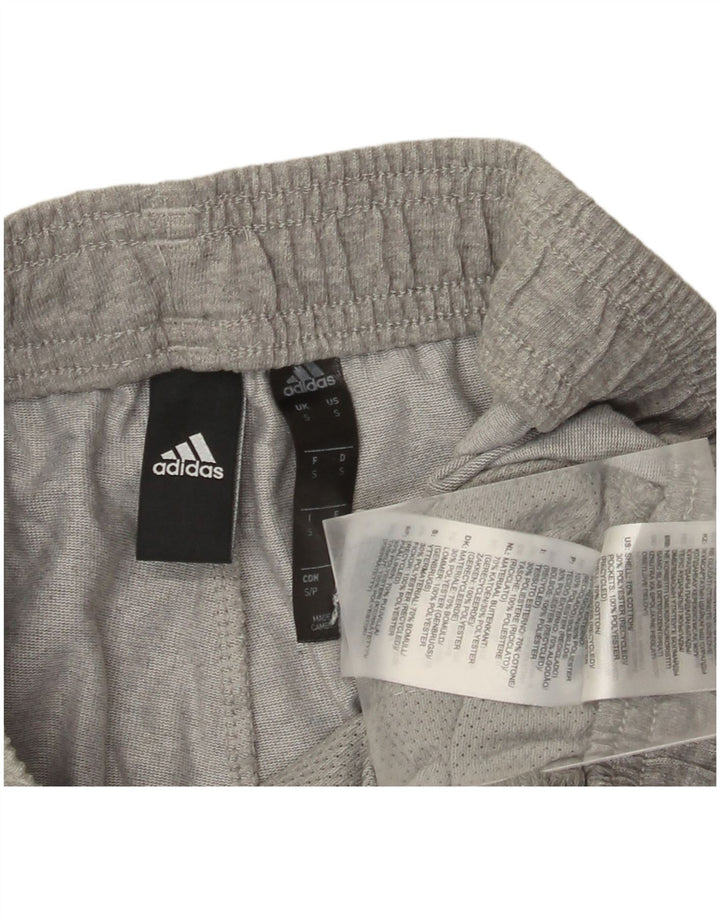 Pantaloni da tuta da uomo Adidas Joggers piccoli in cotone grigio