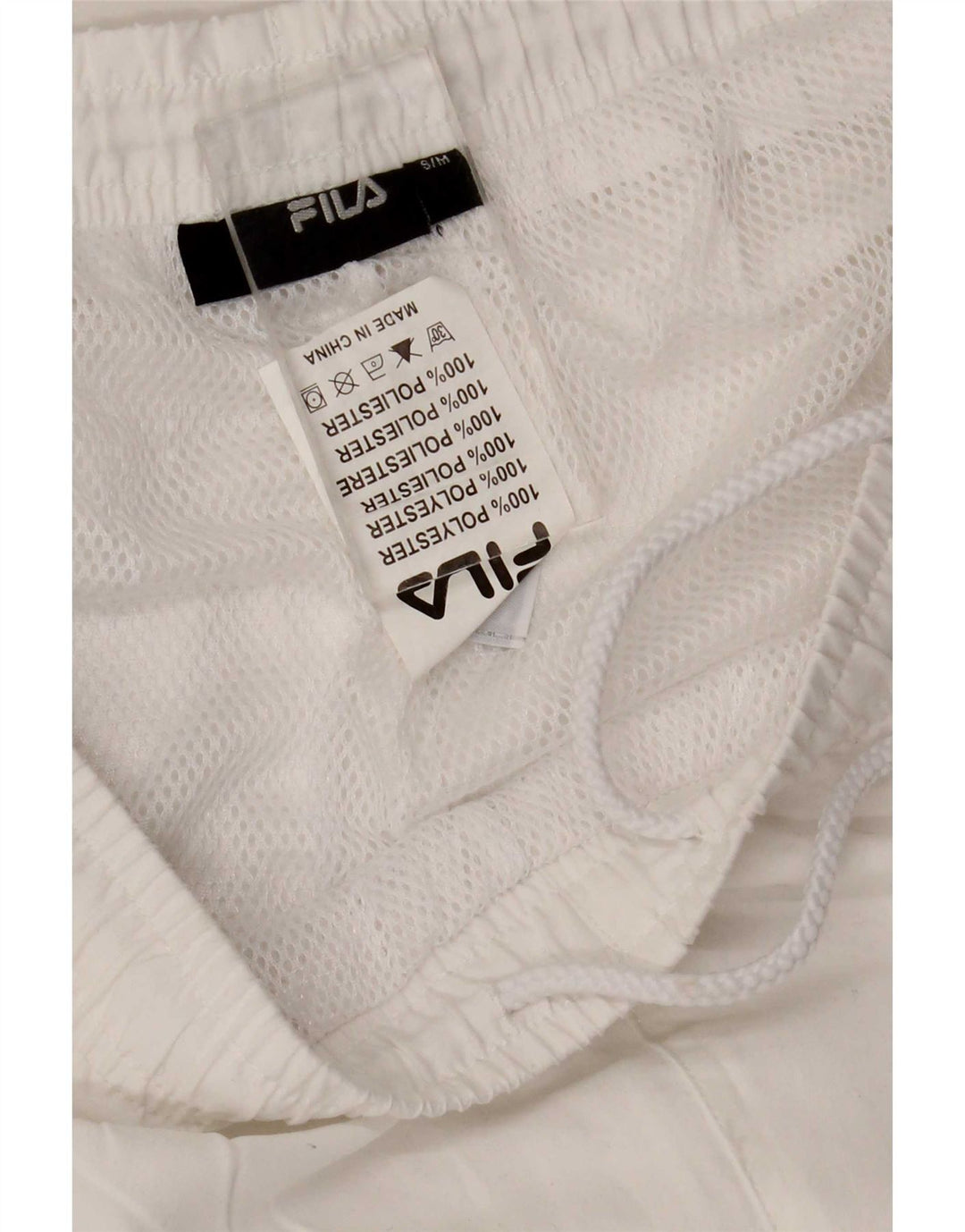 Pantaloni da tuta da donna Fila UK 10 Small Poliestere bianco