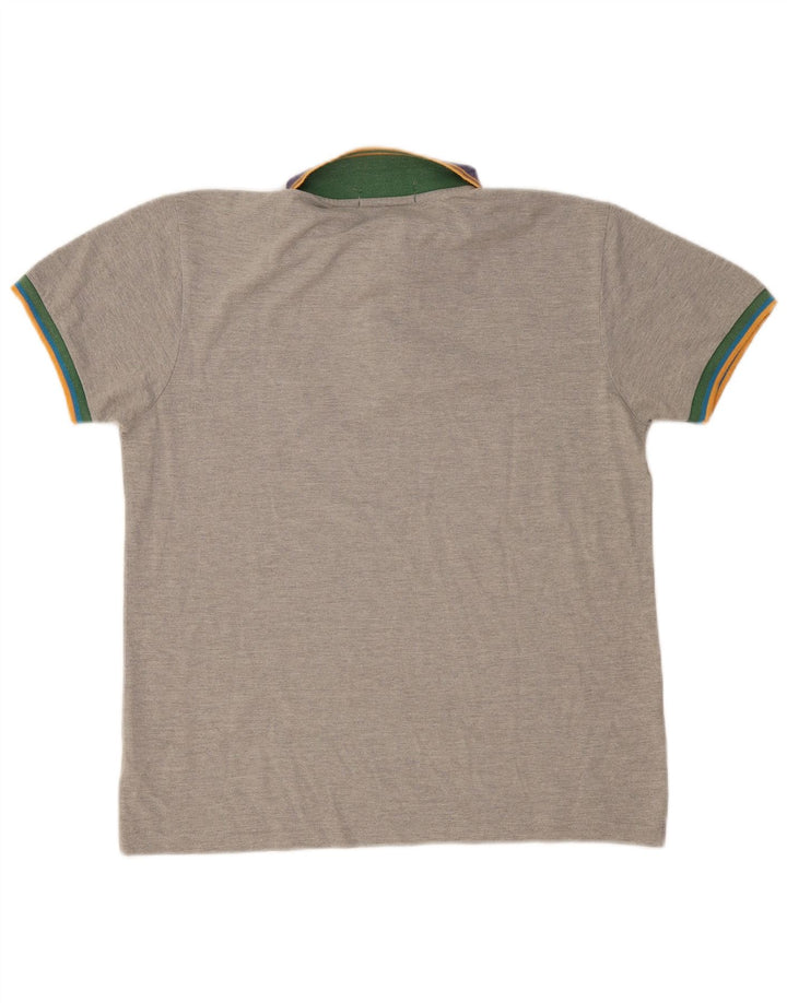 Polo da uomo Fred Perry XL in cotone color block grigio
