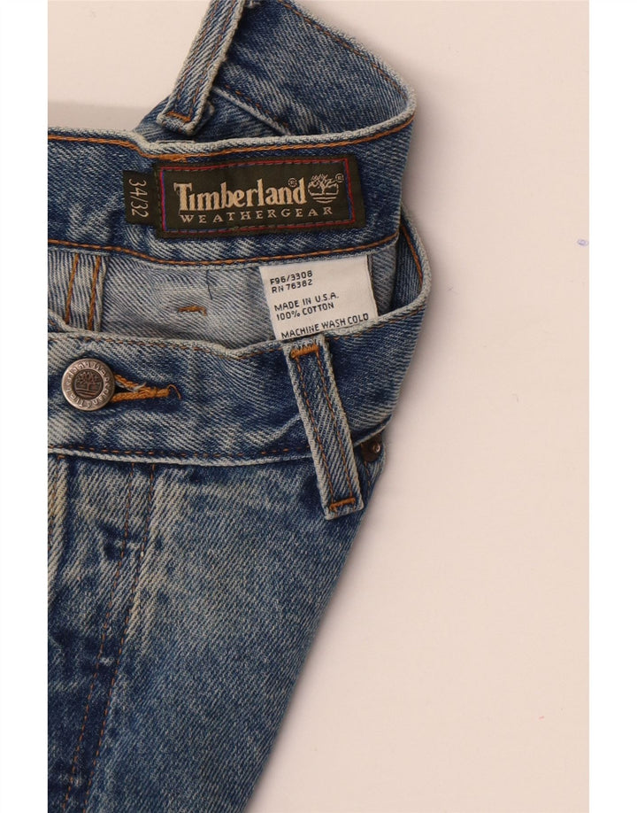Jeans dritti da uomo Timberland W34 L32 cotone blu