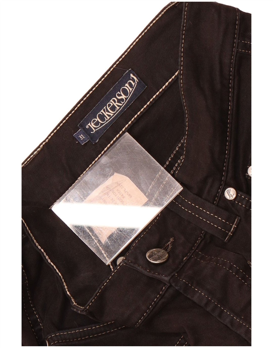 Jeans dritti da uomo Jeckerson W31 L33 cotone nero