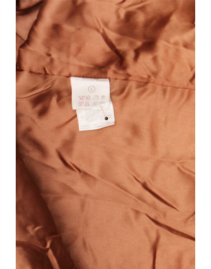 Soprabito oversize da donna con motivo astratto Marella UK 16 grande marrone