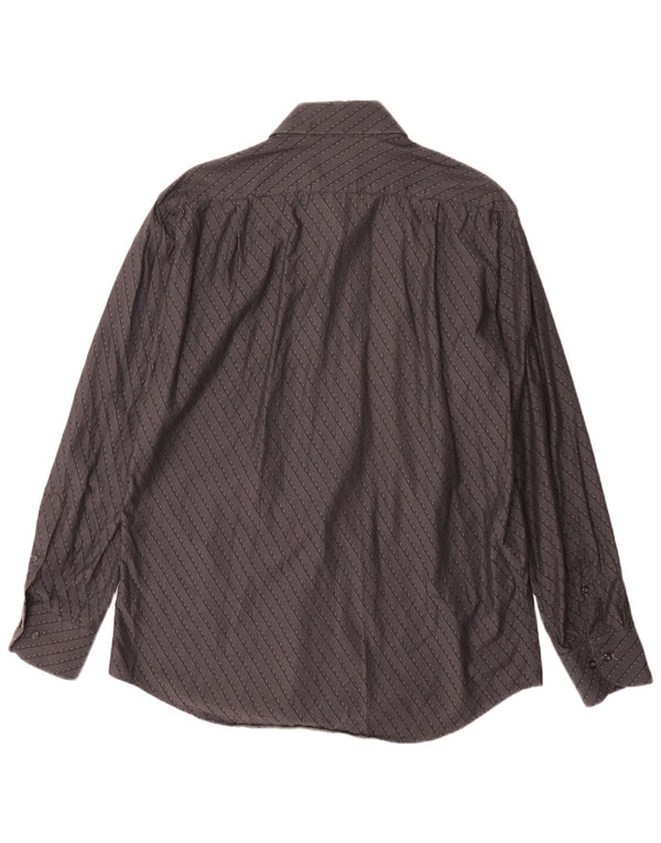 Camicia da uomo ROCCOBAROCCO taglia 16 41 grande cotone a righe nere