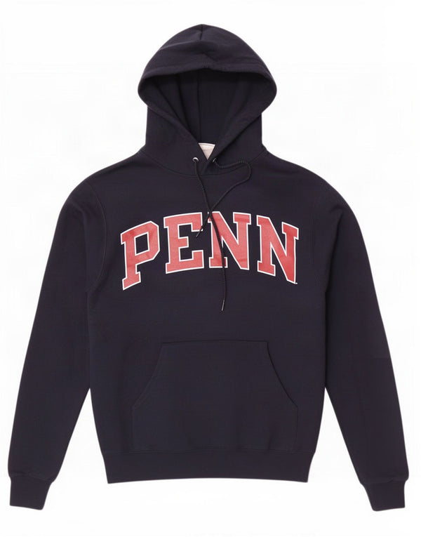 Maglione con cappuccio grafico da uomo Champion piccolo in cotone blu navy