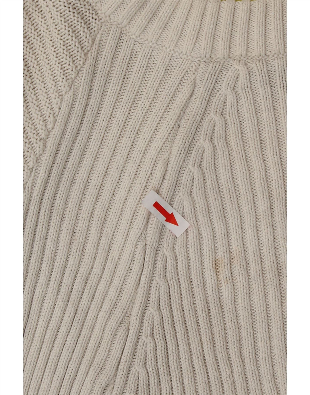 Maglione maglione girocollo oversize corto da donna Topshop UK 12 bianco medio