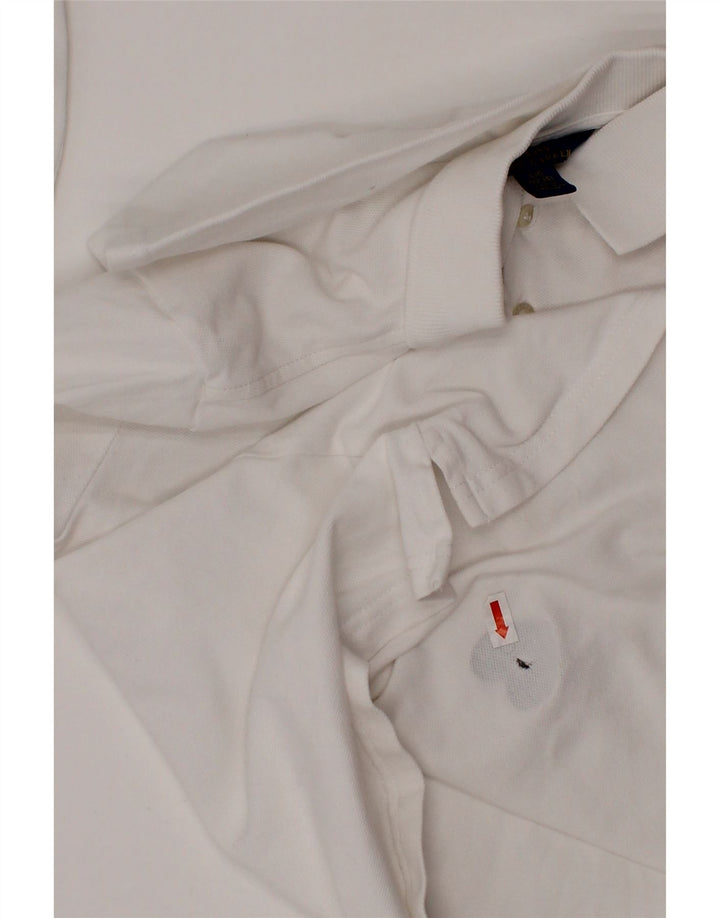 POLO RALPH LAUREN Polo Bambina 12-13 Anni Cuore Grande in Cotone Bianco