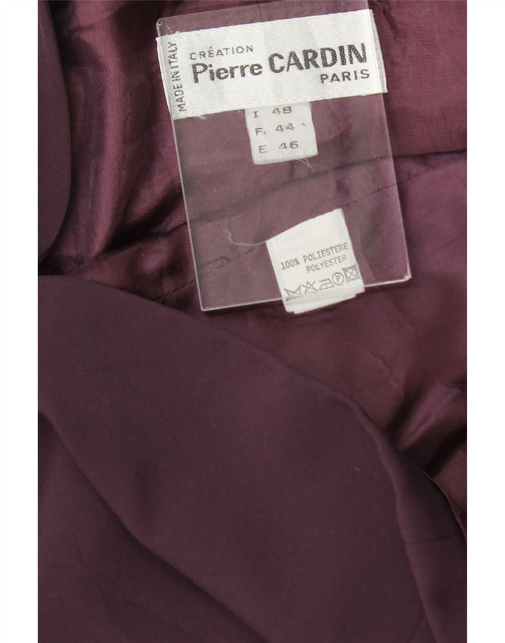 PIERRE CARDIN Womens Blazer Jacket EU 44 XL Purple Polyester Vintage Pierre Cardin and Second-Hand Pierre Cardin from Messina Hembry 