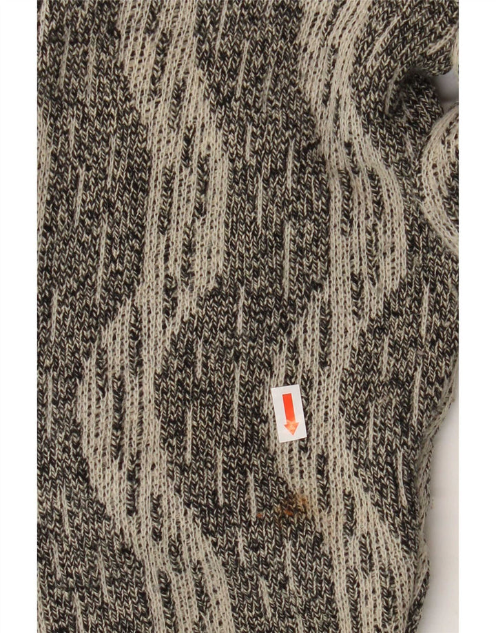 Maglione cardigan da uomo De Pletrl IT 50 Lana Chevron grigio medio