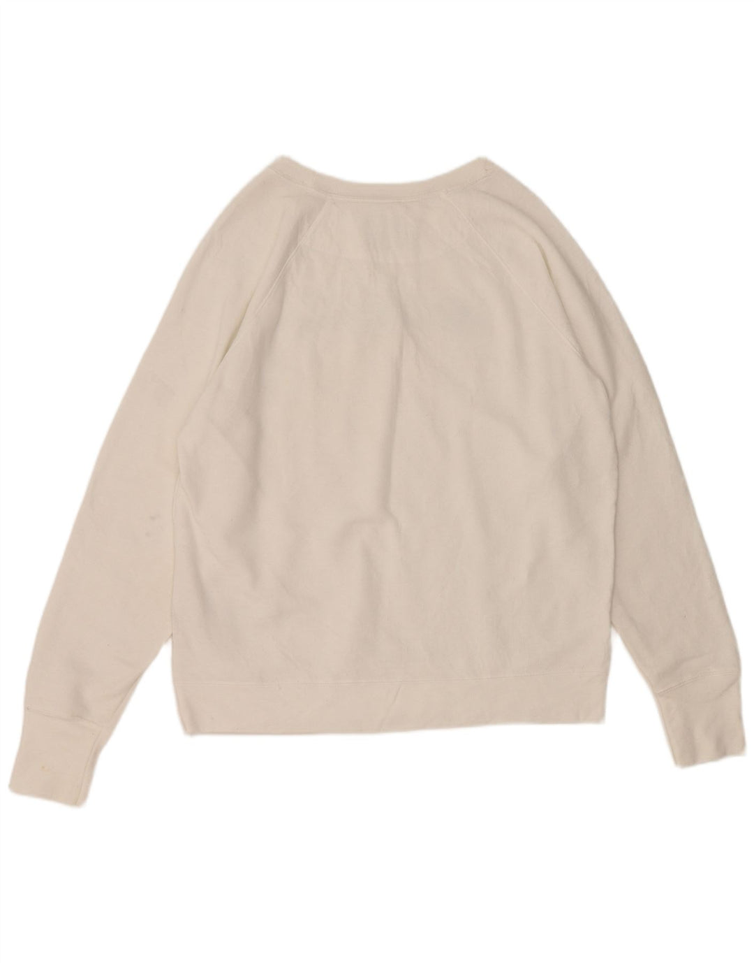 Felpa grafica da donna Champion, maglione UK 16, grande, poliestere bianco