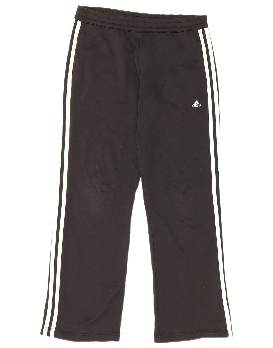 Pantaloni della tuta da donna Adidas UK 10 piccoli poliestere nero