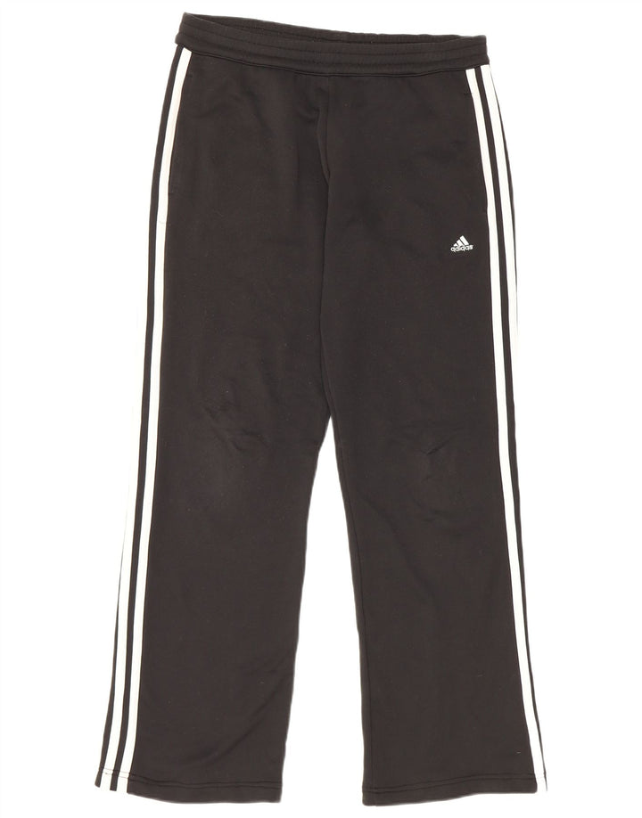 Pantaloni della tuta da donna Adidas UK 10 piccoli poliestere nero