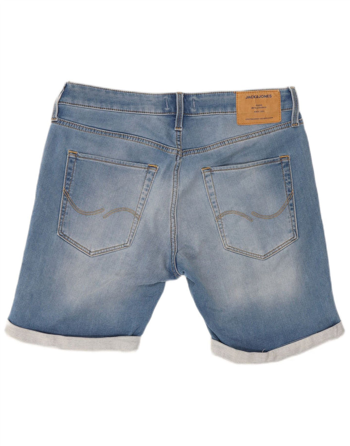 Pantaloncini di jeans da uomo Jack & Jones medi W32 cotone blu