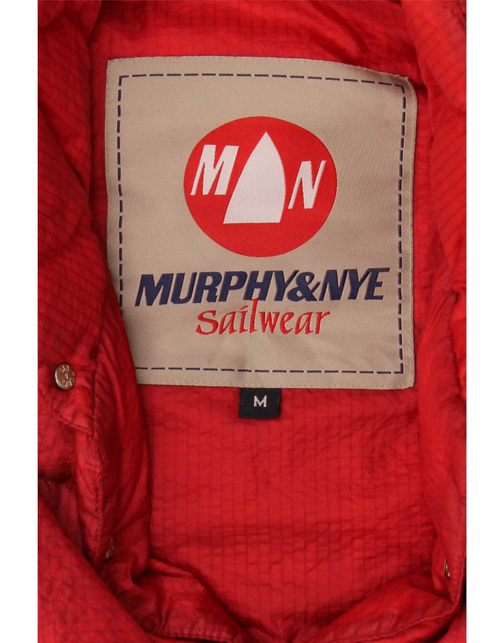 Gilet imbottito da uomo Murphy & Nye UK 38 medio rosso a quadri
