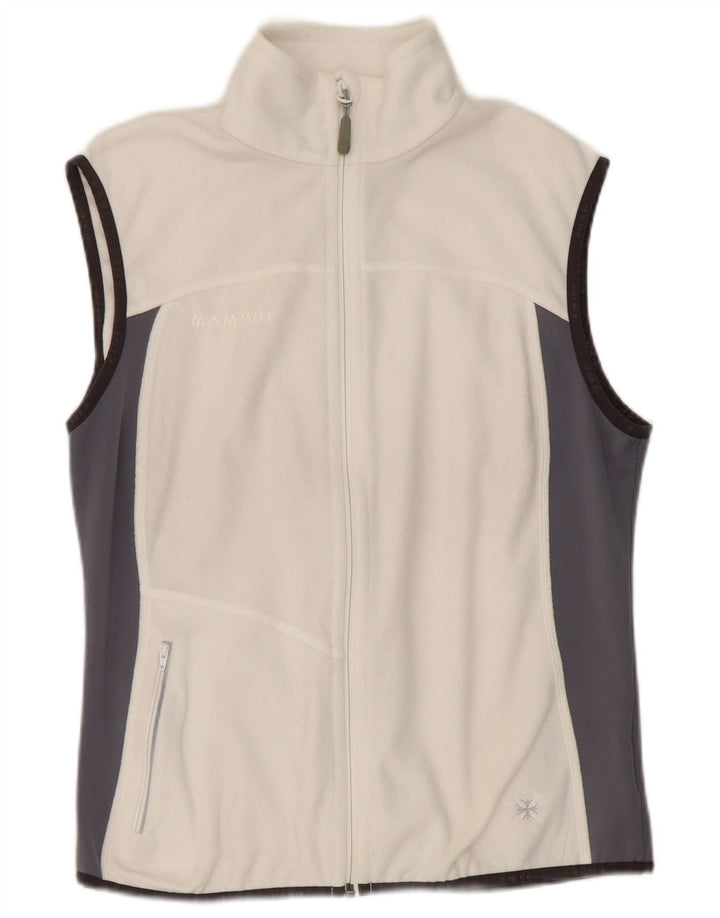Gilet in pile da donna Mammut UK 16 Large Poliestere color block bianco