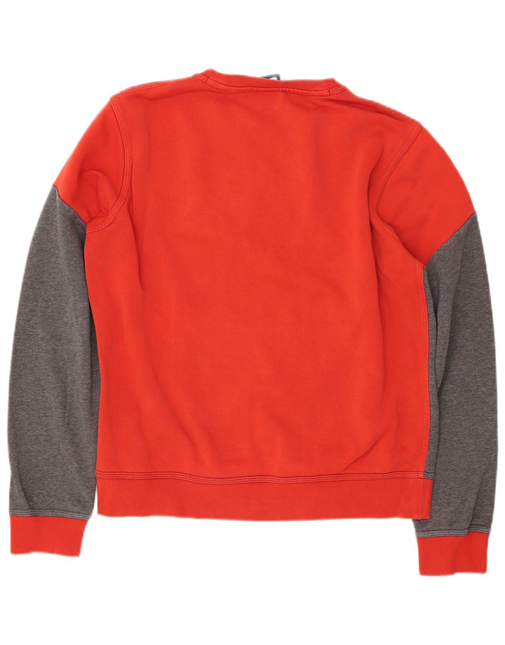 NIKE Felpa con grafica da uomo Maglione in cotone color block rosso medio