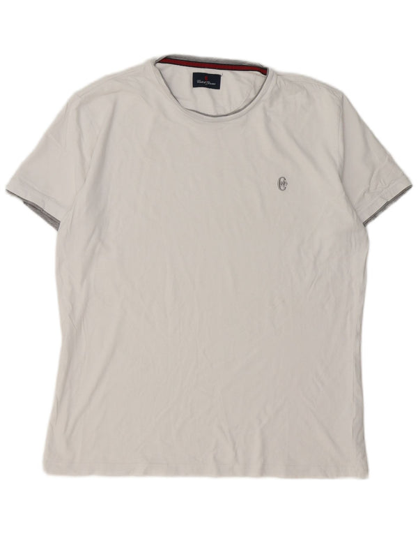 Conte of Florence T-shirt da uomo Top Large in cotone bianco