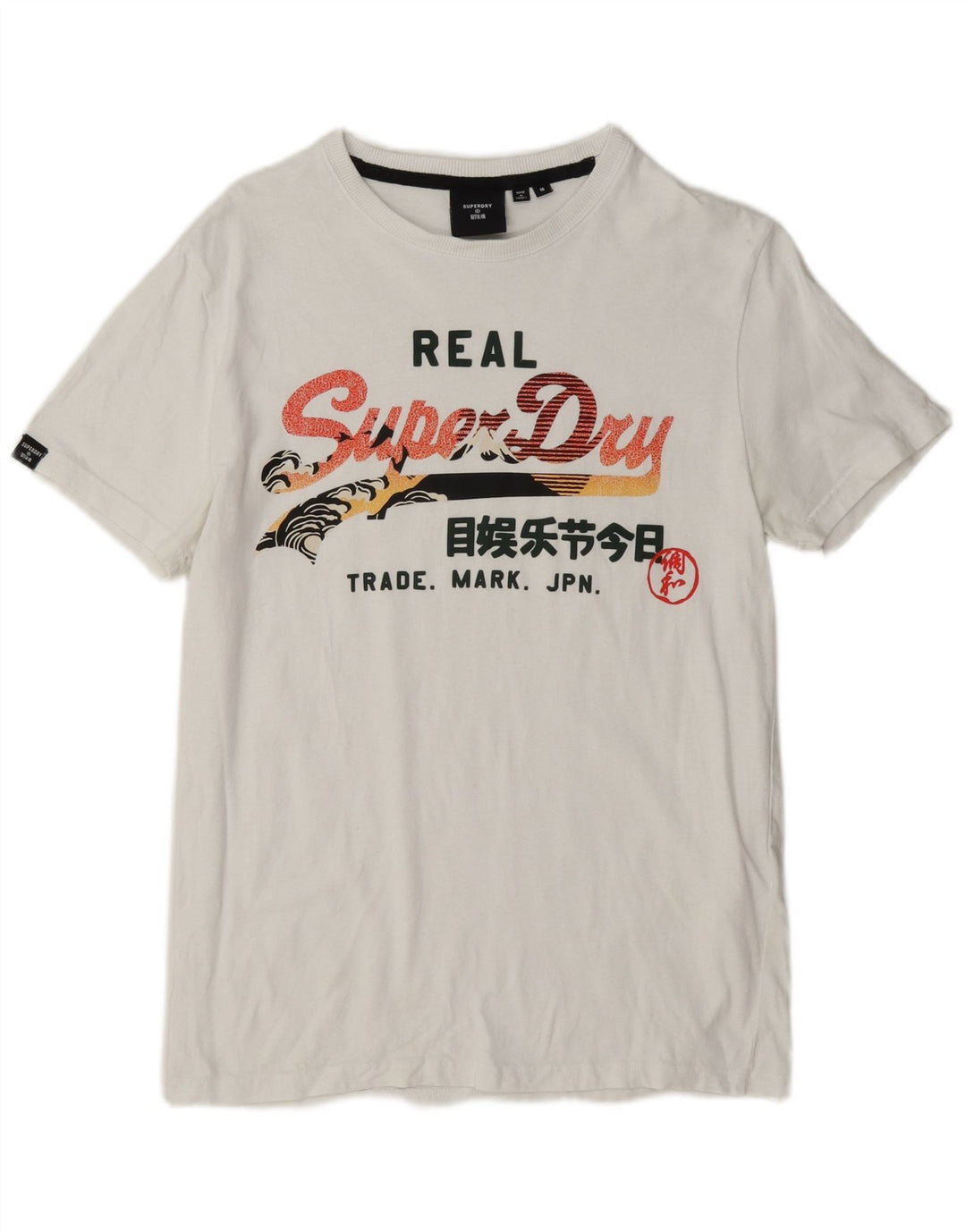 T-shirt grafica da uomo Superdry Top in cotone bianco medio