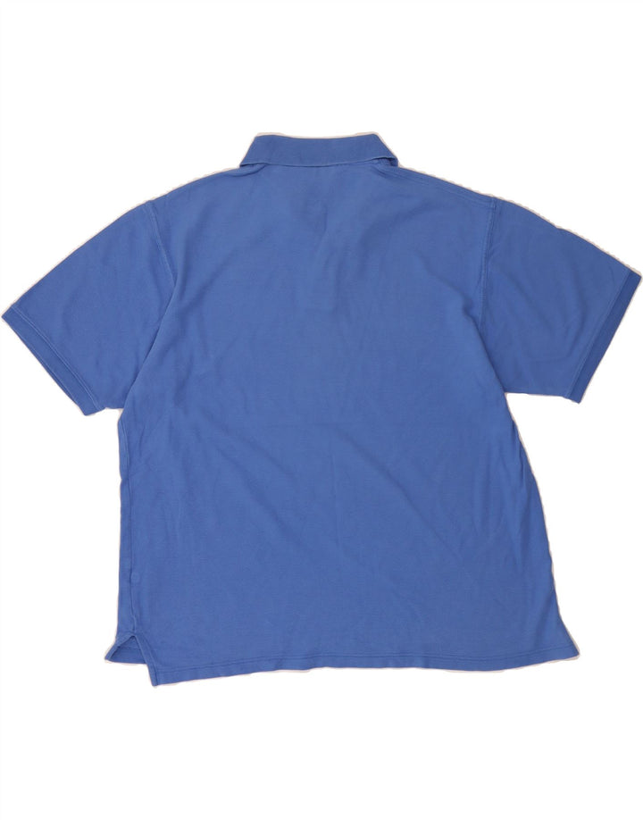 EDDIE BAUER Mens Polo Shirt Large Blue Cotton Vintage Eddie Bauer and Second-Hand Eddie Bauer from Messina Hembry 