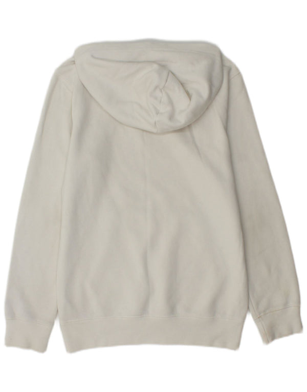 Maglione con cappuccio grafico da ragazzo Champion 11-12 anni grande in cotone bianco