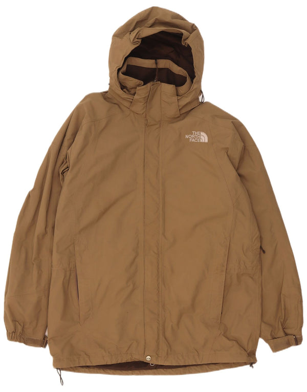 Giacca antipioggia da uomo con cappuccio The North Face UK 40 Large Beige Nylon