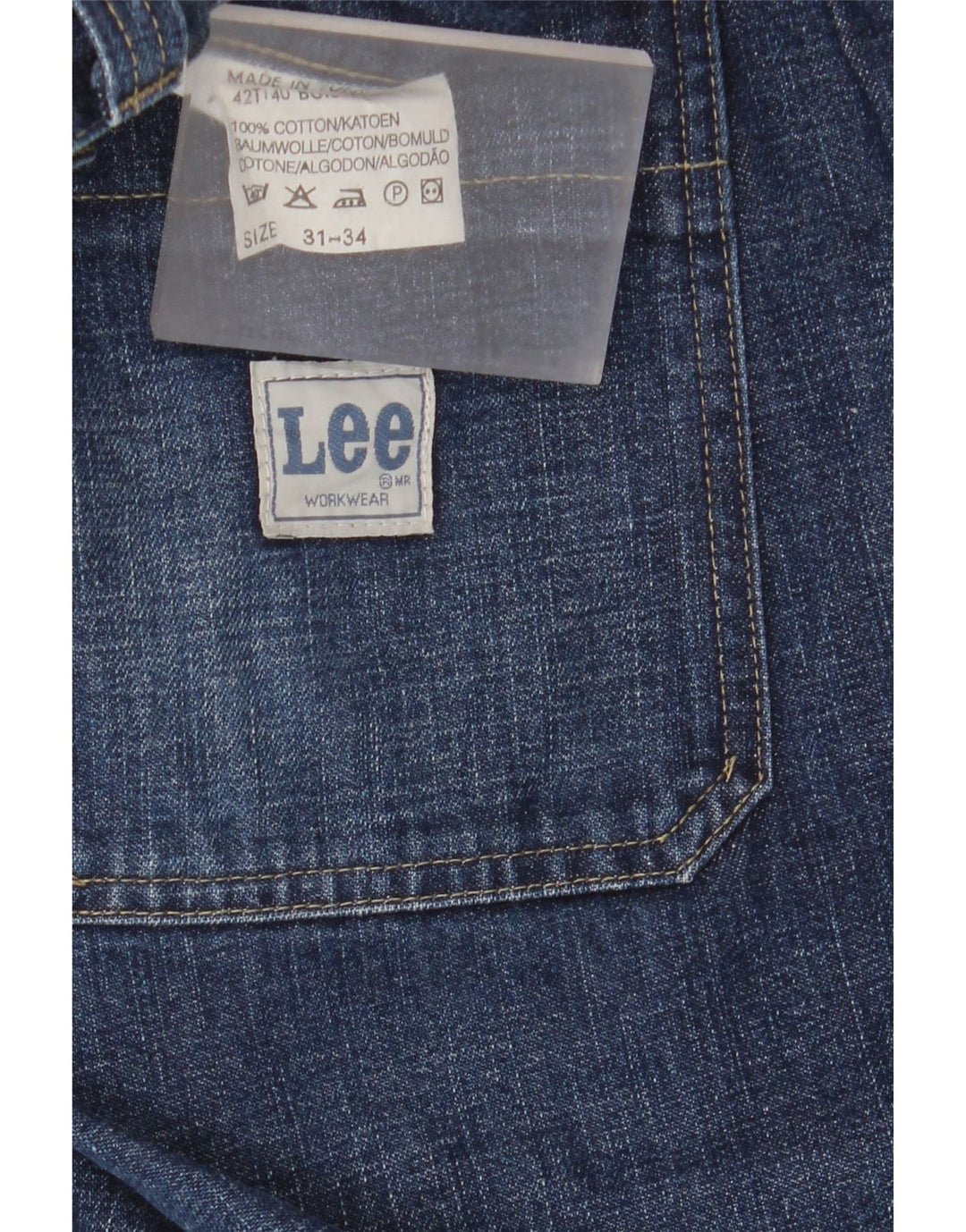 Jeans dritti da uomo LEE W31 L30 in cotone blu
