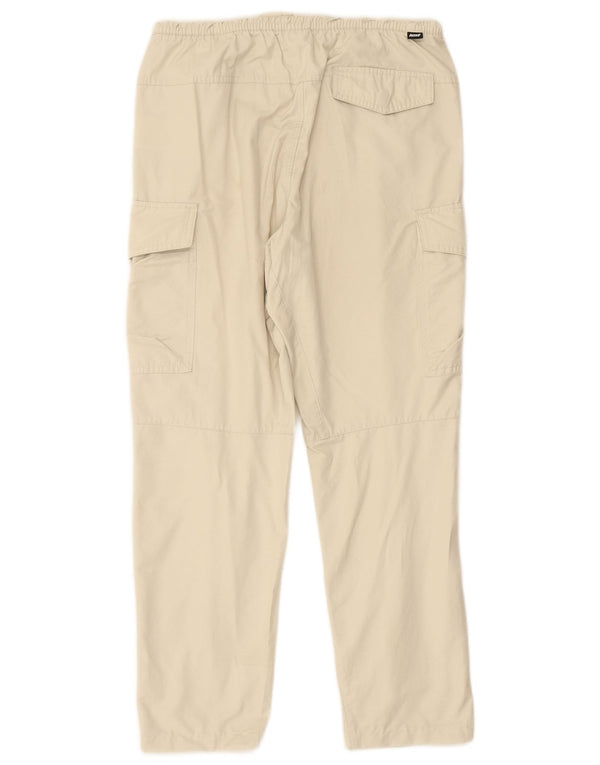 Pantaloni corti cargo da uomo NIKE piccoli W29 L25 in cotone beige