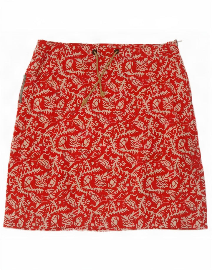 Minigonna da donna Murphy & Nye W27 piccola in cotone floreale rosso
