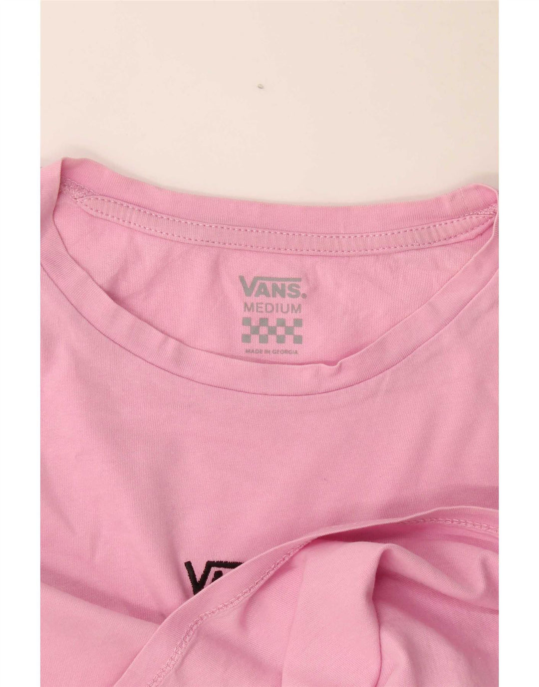 T-shirt corta da donna Vans UK 14 rosa medio