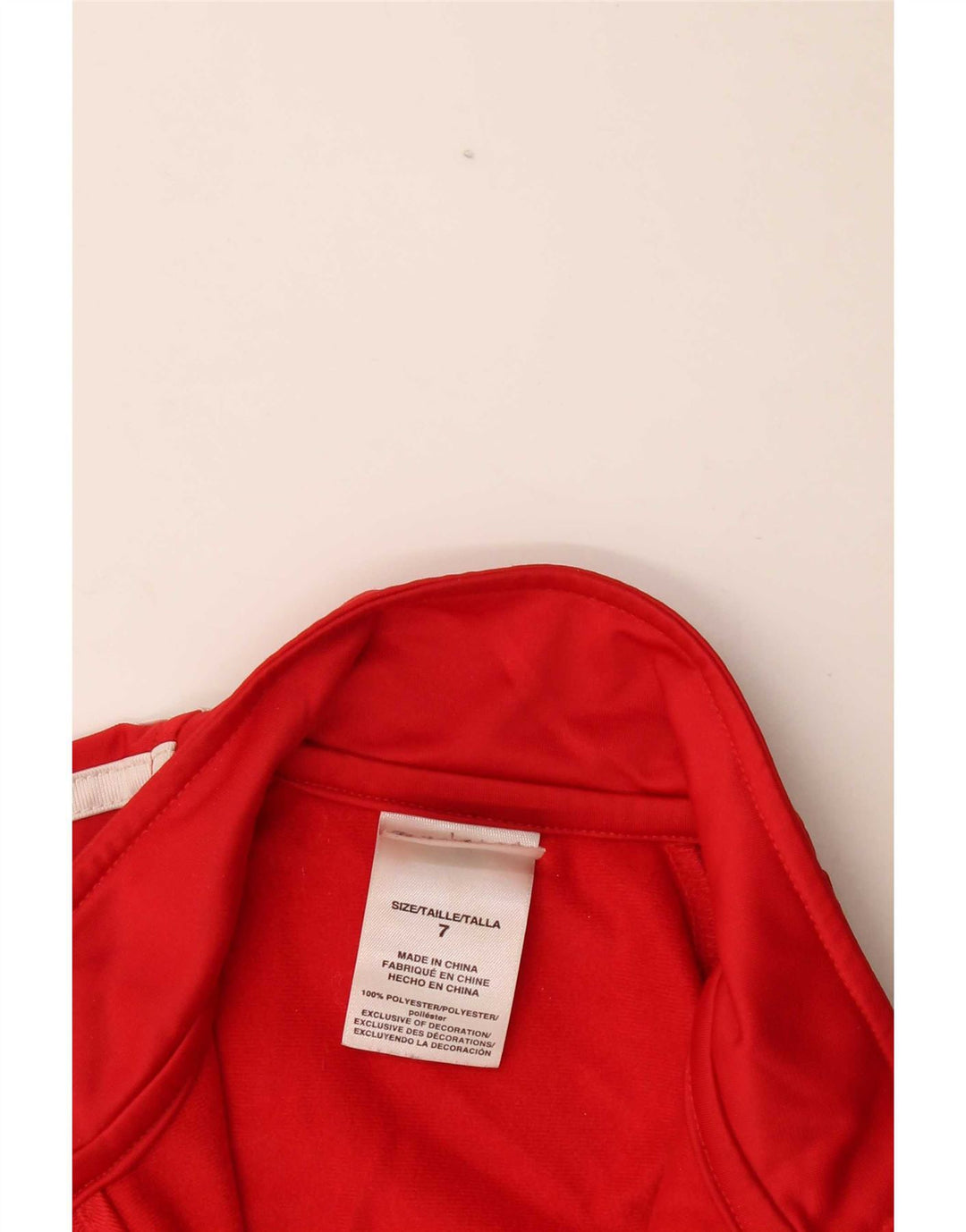 Giacca da tuta da ragazzo Adidas 6-7 anni Colorblock rosso